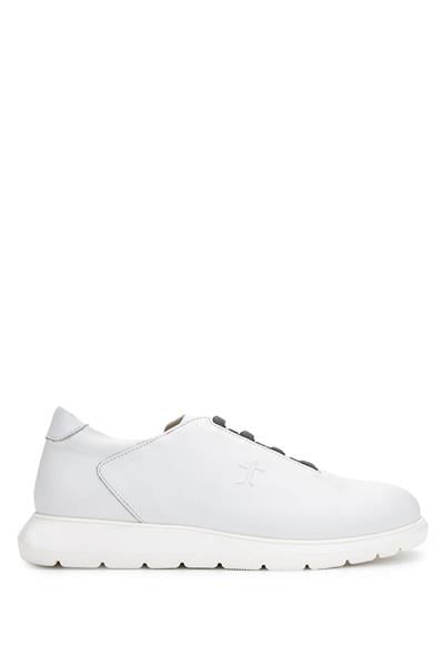 Tamer Tanca Erkek Hakiki Deri Beyaz Sneakers & Spor Ayakkabı