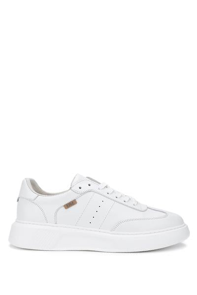 Tamer Tanca Erkek Hakiki Deri Beyaz Sneakers & Spor Ayakkabı