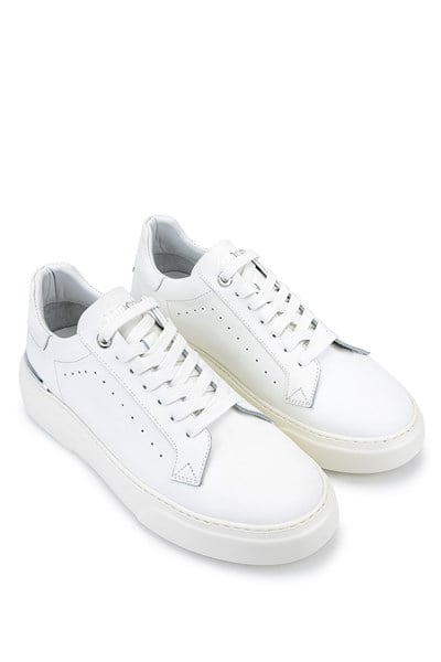 Tamer Tanca Erkek Hakiki Deri Beyaz Sneakers & Spor Ayakkabı