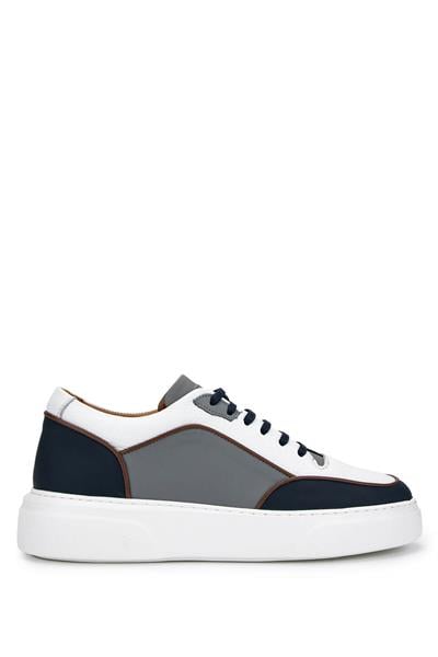 Tamer Tanca Erkek Hakiki Deri Beyaz Sneakers & Spor Ayakkabı