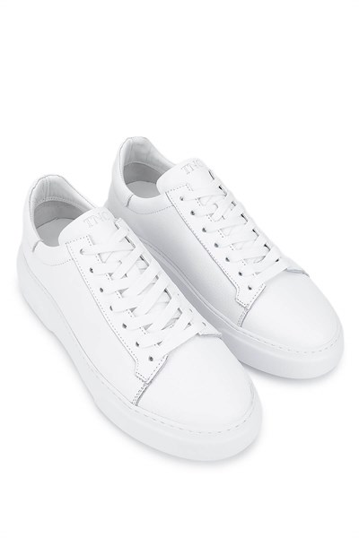 Tamer Tanca Erkek Hakiki Deri Beyaz Sneakers & Spor Ayakkabı