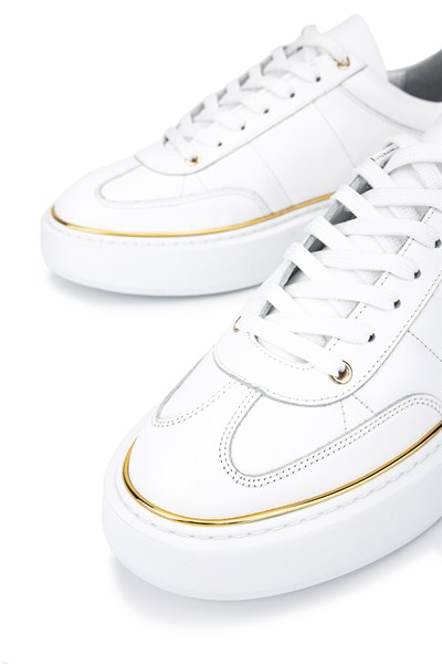 Tamer Tanca Erkek Hakiki Deri Beyaz Sneakers & Spor Ayakkabı
