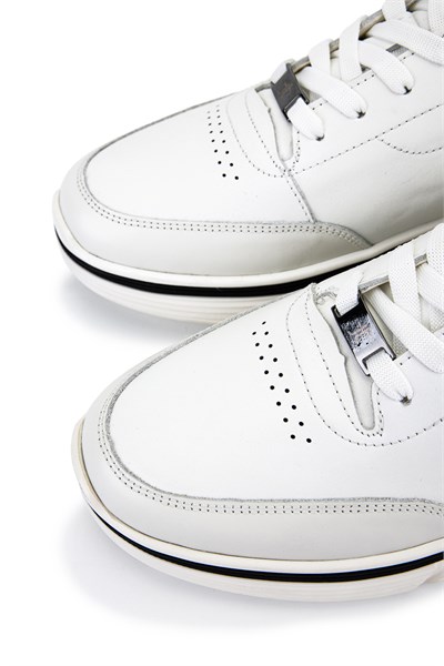 Tamer Tanca Erkek Hakiki Deri Beyaz Sneakers & Spor Ayakkabı