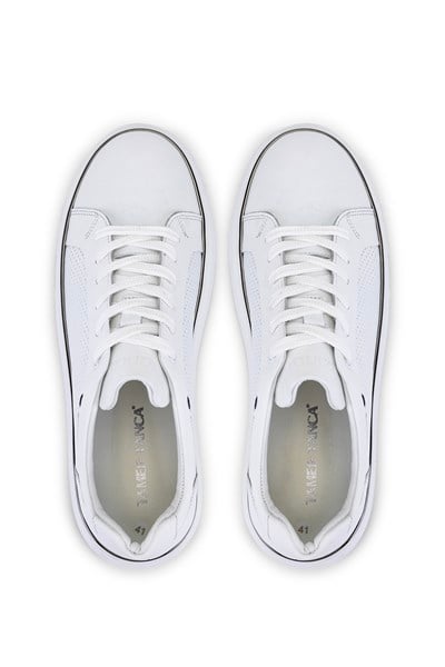 Tamer Tanca Erkek Hakiki Deri Beyaz Sneakers & Spor Ayakkabı