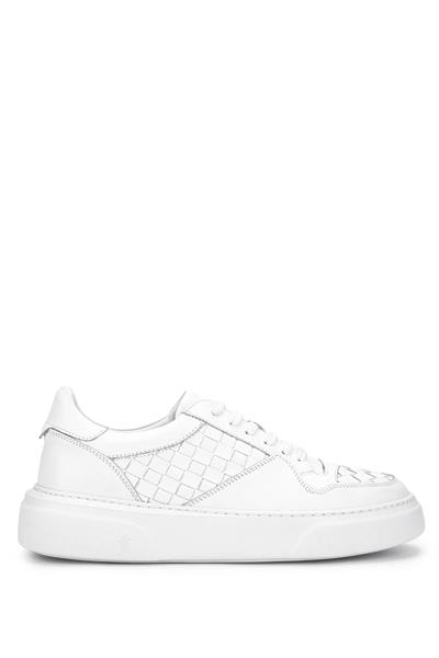 Tamer Tanca Erkek Hakiki Deri Beyaz Sneakers & Spor Ayakkabı