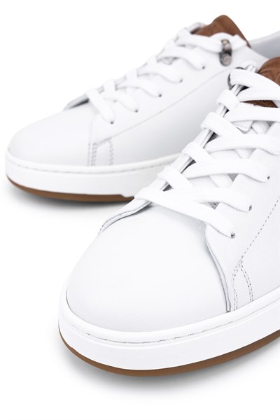 Tamer Tanca Erkek Hakiki Deri Beyaz Sneakers & Spor Ayakkabı