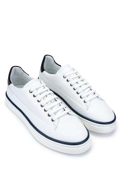 Tamer Tanca Erkek Hakiki Deri Beyaz Sneakers & Spor Ayakkabı