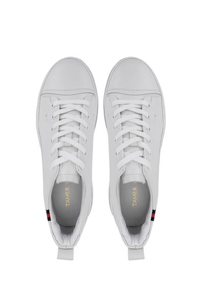 Tamer Tanca Erkek Hakiki Deri Beyaz Sneakers & Spor Ayakkabı