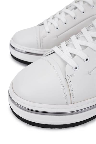 Tamer Tanca Erkek Hakiki Deri Beyaz Sneakers & Spor Ayakkabı