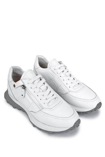 Tamer Tanca Erkek Hakiki Deri Beyaz Sneakers & Spor Ayakkabı