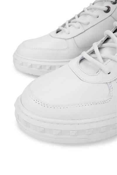 Tamer Tanca Erkek Hakiki Deri Beyaz Sneakers & Spor Bot