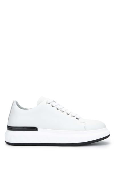 Tamer Tanca Erkek Hakiki Deri Beyaz Sneakers & Spor Ayakkabı