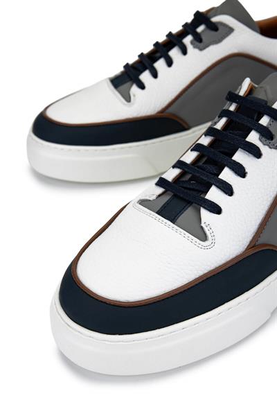 Tamer Tanca Erkek Hakiki Deri Beyaz Sneakers & Spor Ayakkabı