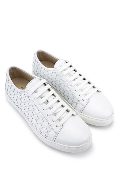 Tamer Tanca Erkek Hakiki Deri Beyaz Sneakers & Spor Ayakkabı