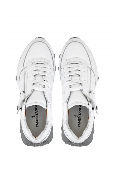 Tamer Tanca Erkek Hakiki Deri Beyaz Sneakers & Spor Ayakkabı
