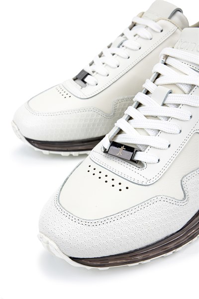 Tamer Tanca Erkek Hakiki Deri Beyaz Sneakers & Spor Ayakkabı