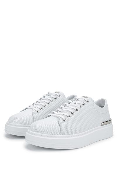 Tamer Tanca Erkek Hakiki Deri Beyaz Sneakers & Spor Ayakkabı