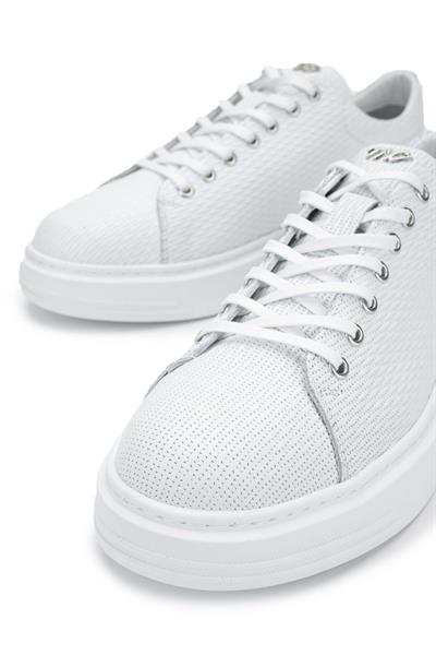 Tamer Tanca Erkek Hakiki Deri Beyaz Sneakers & Spor Ayakkabı