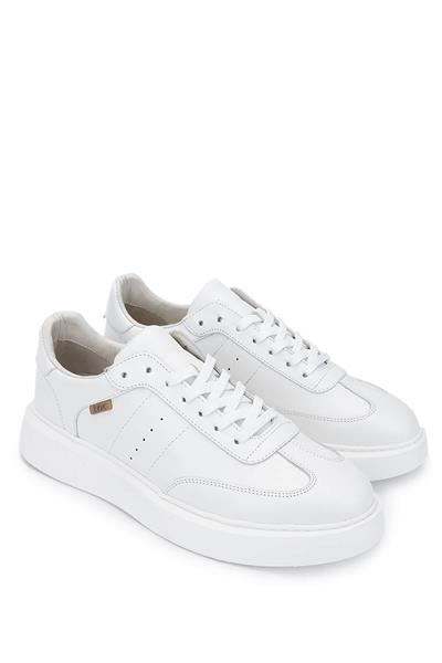 Tamer Tanca Erkek Hakiki Deri Beyaz Sneakers & Spor Ayakkabı