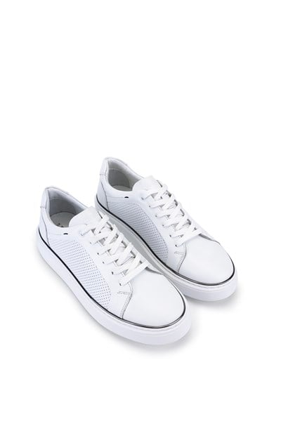 Tamer Tanca Erkek Hakiki Deri Beyaz Sneakers & Spor Ayakkabı