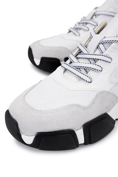 Tamer Tanca Erkek Hakiki Deri Beyaz Sneakers & Spor Ayakkabı
