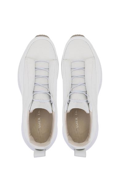 Tamer Tanca Erkek Hakiki Deri Beyaz Sneakers & Spor Ayakkabı