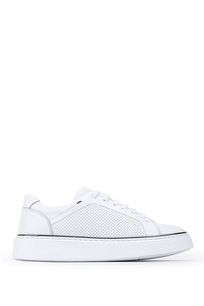 Tamer Tanca Erkek Hakiki Deri Beyaz Sneakers & Spor Ayakkabı