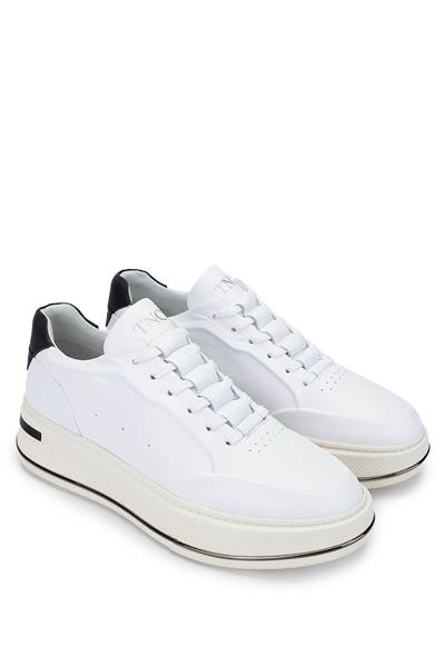 Tamer Tanca Erkek Hakiki Deri Beyaz Sneakers & Spor Ayakkabı