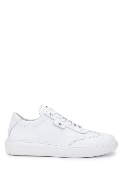 Tamer Tanca Erkek Hakiki Deri Beyaz Sneakers & Spor Ayakkabı