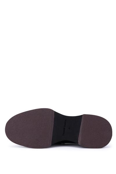 Tamer Tanca Erkek Hakiki Deri Bordo Loafer Ayakkabı