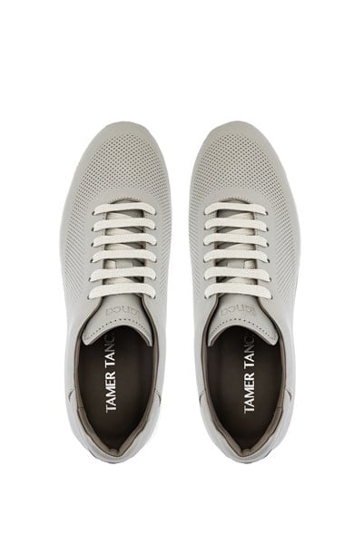 Tamer Tanca Erkek Hakiki Deri Fildişi Sneakers & Spor Ayakkabı