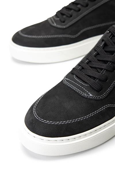 Tamer Tanca Erkek Hakiki Deri Gri Nubuk Sneakers & Spor Ayakkabı