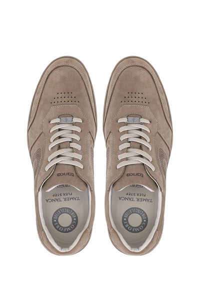 Tamer Tanca Erkek Hakiki Deri Gri Sneakers & Spor Ayakkabı