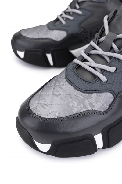 Tamer Tanca Erkek Hakiki Deri Gri Sneakers & Spor Ayakkabı