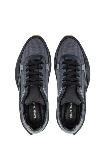 Tamer Tanca Erkek Hakiki Deri Gri Sneakers & Spor Ayakkabı