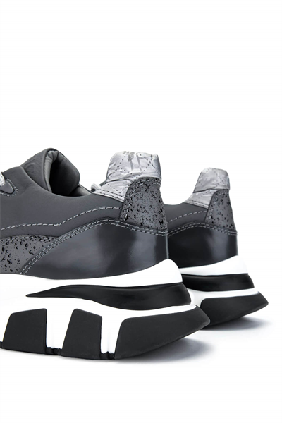 Tamer Tanca Erkek Hakiki Deri Gri Sneakers & Spor Ayakkabı
