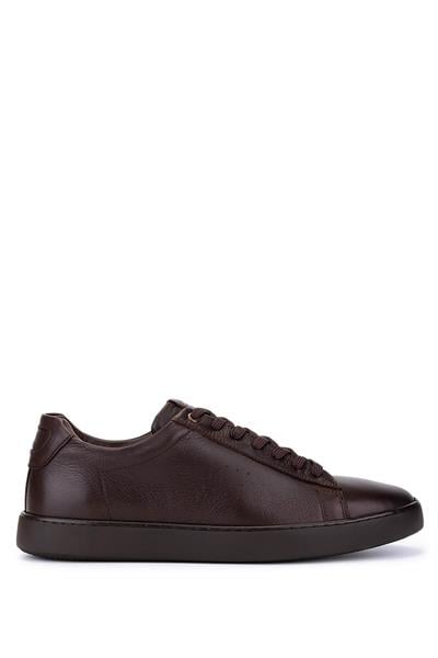 Tamer Tanca Erkek Hakiki Deri Kahverengi Sneakers & Spor Ayakkabı