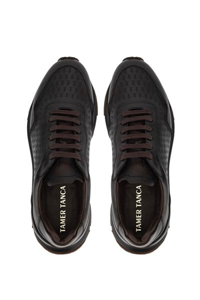 Tamer Tanca Erkek Hakiki Deri Kahverengi Sneakers & Spor Ayakkabı