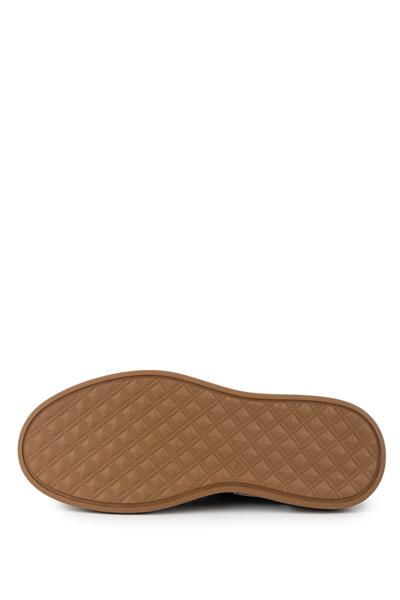 Tamer Tanca Erkek Hakiki Deri Kahverengi Sneaker Ayakkabı
