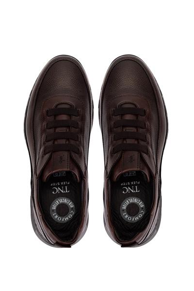 Tamer Tanca Erkek Hakiki Deri  Kahverengi Sneakers & Spor Ayakkabı