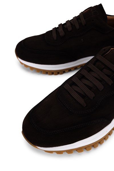 Tamer Tanca Erkek Hakiki Deri Kahverengi Sneakers & Spor Ayakkabı