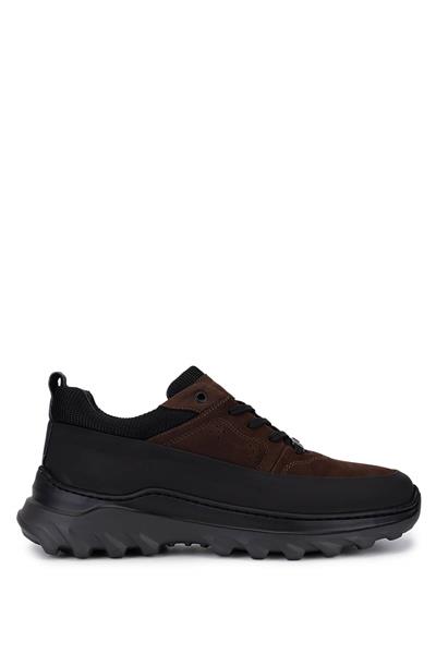 Tamer Tanca Erkek Hakiki Deri Kahverengi Sneakers & Spor Ayakkabı