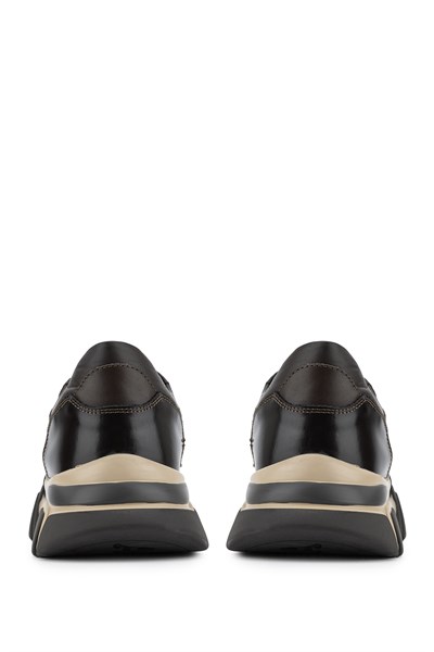 Tamer Tanca Erkek Hakiki Deri Kahverengi Sneakers & Spor Ayakkabı