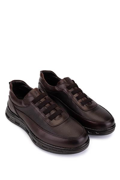 Tamer Tanca Erkek Hakiki Deri  Kahverengi Sneakers & Spor Ayakkabı