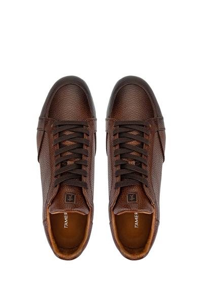 Tamer Tanca Erkek Hakiki Deri Kahverengi Sneakers & Spor Ayakkabı