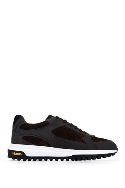 Tamer Tanca Erkek Hakiki Deri Kahverengi Sneakers & Spor Ayakkabı