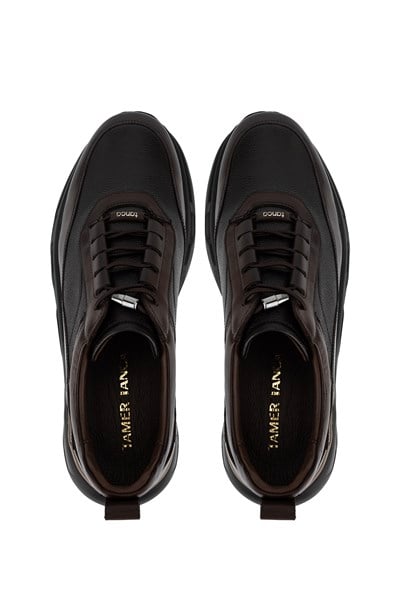 Tamer Tanca Erkek Hakiki Deri Kahverengi Sneakers & Spor Ayakkabı