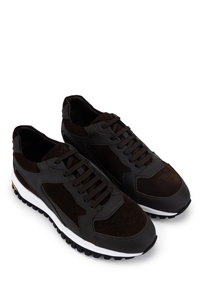 Tamer Tanca Erkek Hakiki Deri Kahverengi Sneakers & Spor Ayakkabı