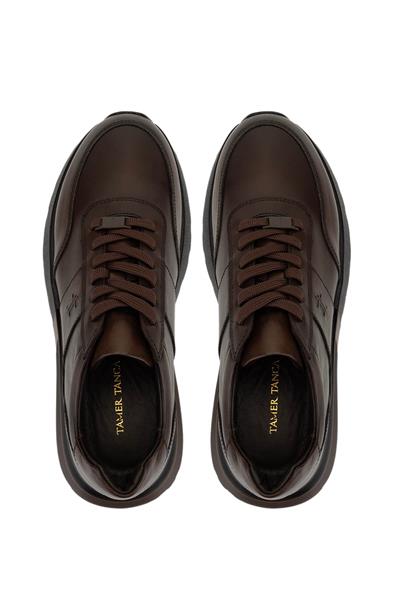 Tamer Tanca Erkek Hakiki Deri Kahverengi Sneakers & Spor Ayakkabı