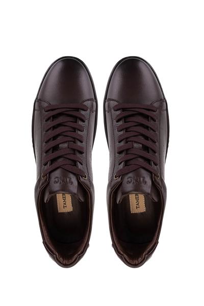 Tamer Tanca Erkek Hakiki Deri Kahverengi Sneakers & Spor Ayakkabı